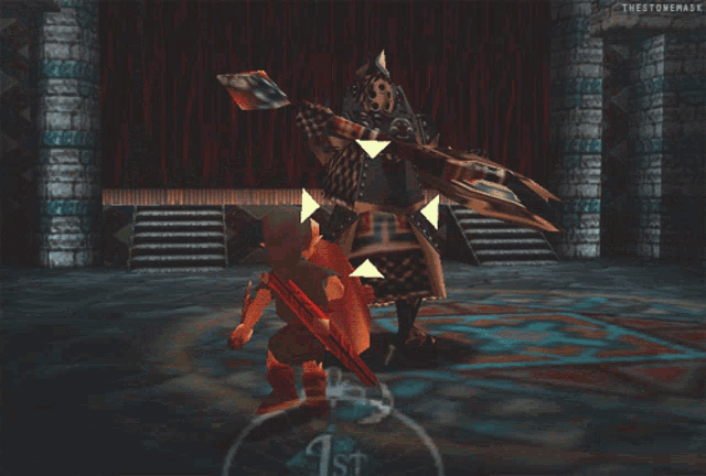 a screenshot of a video game with the text thestonemask at the top