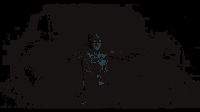 a man in a superhero costume stands in front of a fire