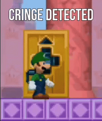 Luigi Cringe GIF