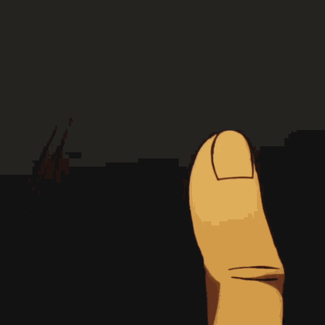 a close up of a person 's hand with a white circle on it