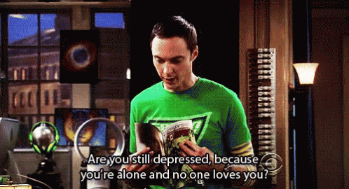 Sheldon Depressed Llove GIF - Sheldon Depressed Llove Alone GIFs