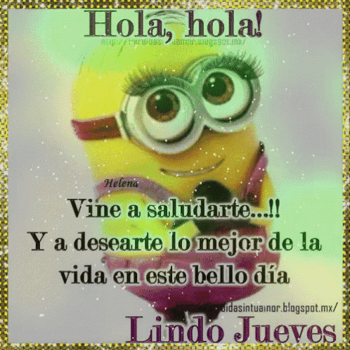 a picture of a minion with a message in spanish