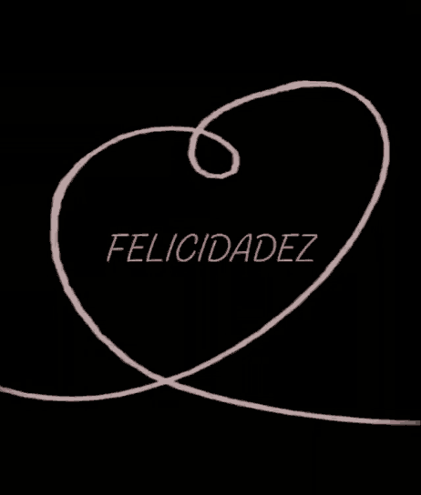 a black background with the word felicidad in pink