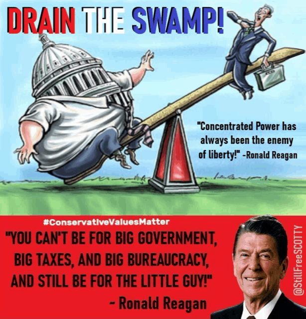 a poster with a quote from ronald reagan