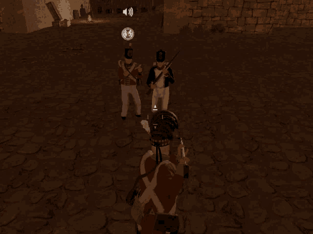 a screenshot of a video game with a skull and crossbones on the bottom left
