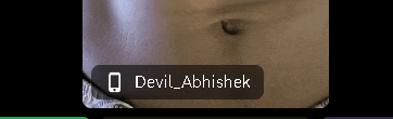 a close up of a person 's belly with the name devil abhishek written on it