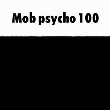 a man is sitting at a desk in a hallway with mob psycho 100 written on the top