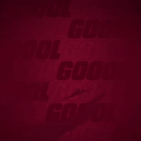 a red background with a yellow g on it and a claw scratch