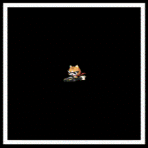 a black and white checkered background with a picture of a cat on it
