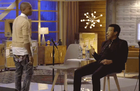 Handshake GIF - The Voice Pharrell Williams Lionel Richie GIFs