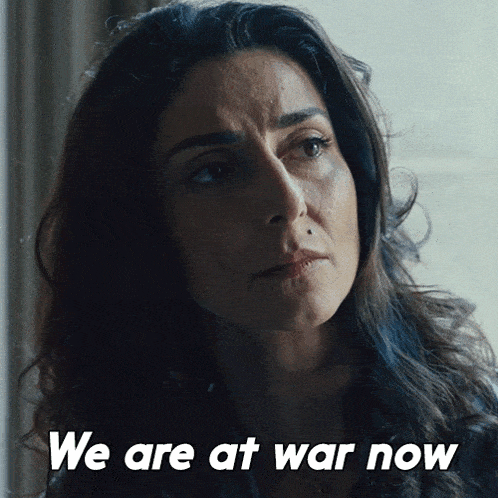 We Are At War Now Evelyn GIF - We Are At War Now Evelyn Mayor Of Kingstown GIFs