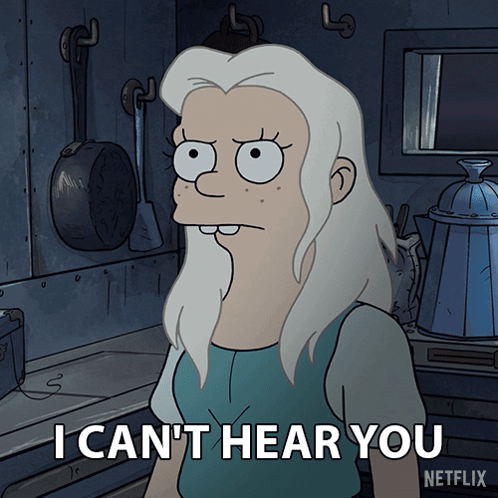 I Can'T Hear You Princess Bean GIF - I Can'T Hear You Princess Bean Disenchantment GIFs
