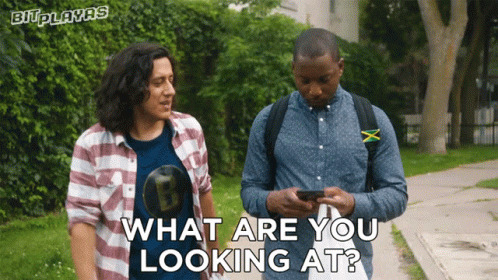 What Are You Looking At Leon GIF - What Are You Looking At Leon Ahmed GIFs