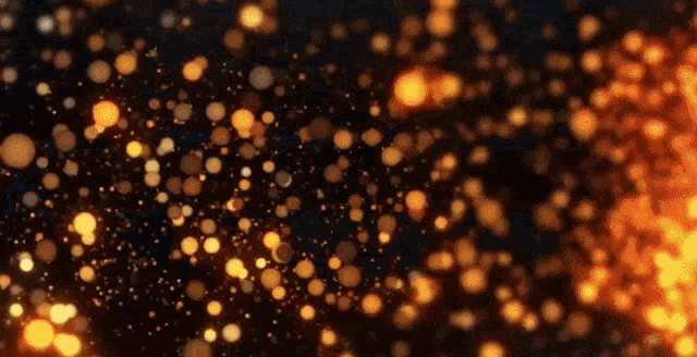 a black background with a lot of orange dots on it