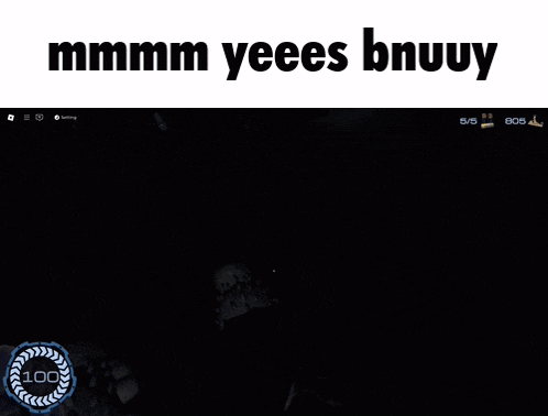 a screen shot of a video game with the words mmmm yeees bnuuy