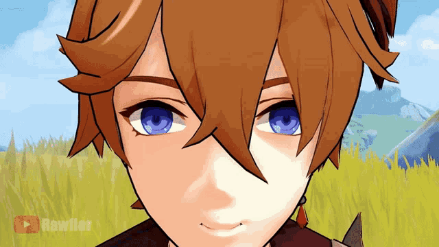 a close up of a person 's face with the words rawfler on the bottom left