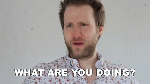 What Are You Doing Jesse Tyler Ridgway GIF - What Are You Doing Jesse Tyler Ridgway Mcjuggernuggets GIFs