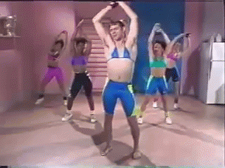Work It Gurl GIF - Jim Carrey Workout Funny GIFs