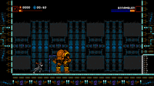 a screenshot of a video game with the word scrambler on the top right