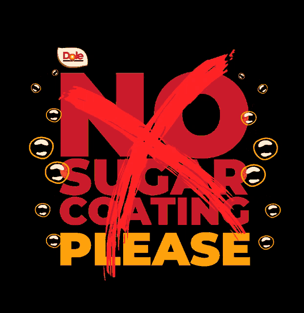 a sign that says " no sugar coating please "