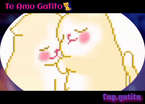 a drawing of a cat with the words te amo gatito on the top