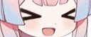a close up of a cartoon girl making a funny face .