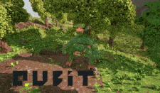 a pixelated image of a monkey standing in a field with the word outfit written below it