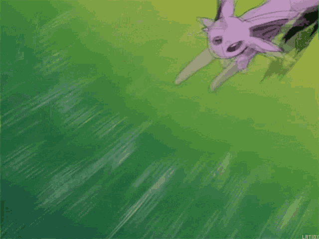 a drawing of a purple and white animal with latinx written on the bottom right