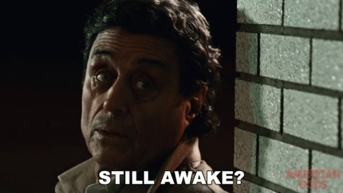 Still Awake Ian Mcshane GIF - Still Awake Ian Mcshane Mr Wednesday GIFs