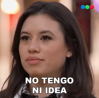 No Tengo Ni Idea Daniela GIF - No Tengo Ni Idea Daniela Master Chef Argentina GIFs