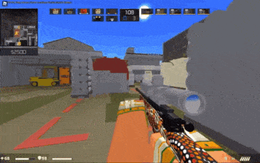 a screenshot of a video game with a score of 107 to 3