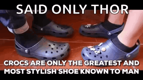 Crocs Shoe GIF - Crocs Shoe Most Stylish GIFs