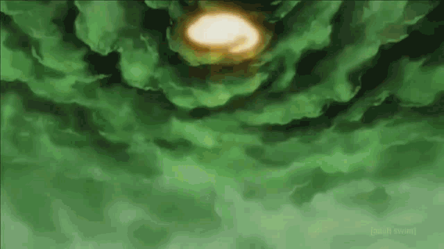 a painting of a nuclear explosion in the sky