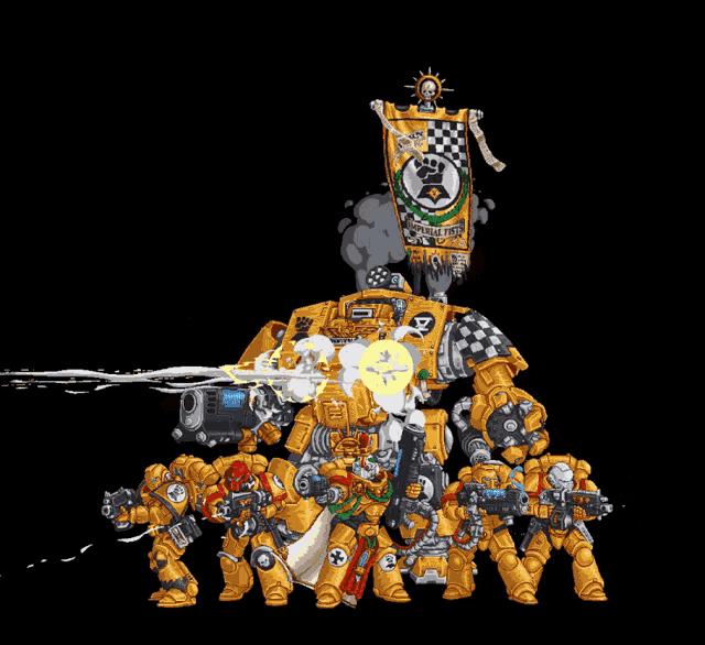 Imperial Fists Warhhammer40k GIF - Imperial Fists Warhhammer40k Space Marines GIFs