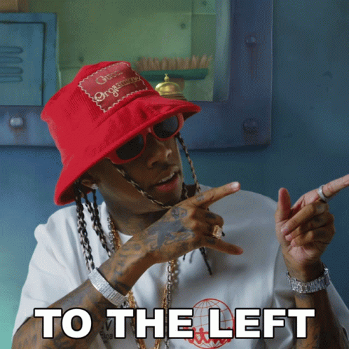 To The Left Tyga GIF - To The Left Tyga Krabby Step Song GIFs
