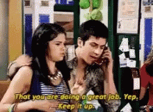 Wizards Of Waverly Place Great Job GIF - Wizards Of Waverly Place Great Job Keep It Up GIFs
