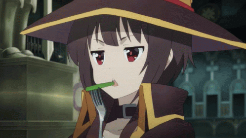 Megumin Eating GIF - Megumin Eating Anime GIFs