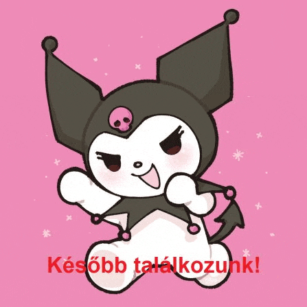 a picture of a cartoon character with a skull on its head and the words " kesobb talalkozunk " below it