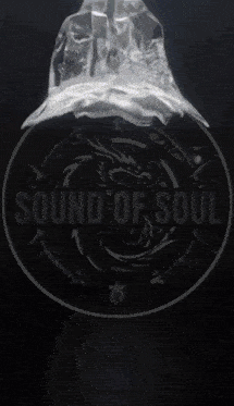 a logo for sound of soul shows a globe with smoke coming out of it