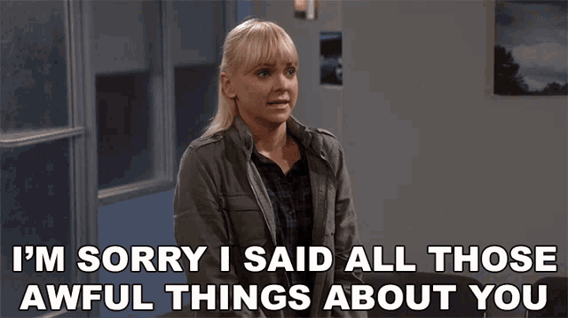 Im Sorry I Said All Those Awful Things About You Christy GIF - Im Sorry I Said All Those Awful Things About You Christy Anna Faris GIFs