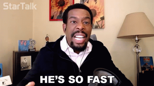 Hes So Fast Chuck Nice GIF