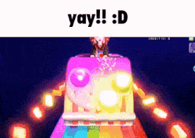 a clown is playing a video game with the words yay : d