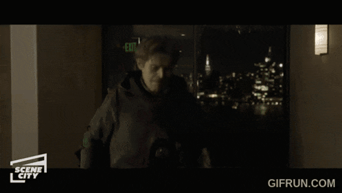 a scene from a movie called scene city is shown on a screen