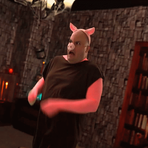 Terrified Pig GIF - Terrified Pig Nate Morse GIFs