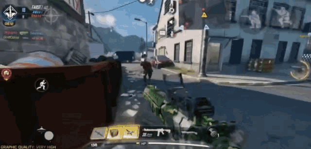 a screenshot of a video game that says graphic quality very high on the bottom