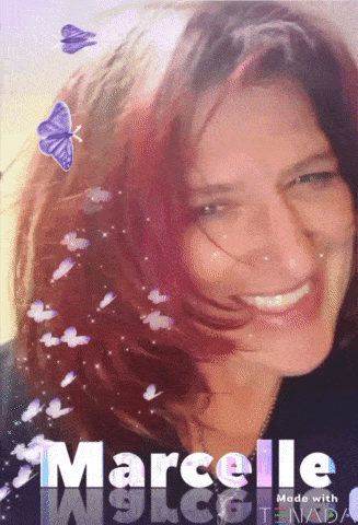 a picture of a woman with the name marcelle on the bottom