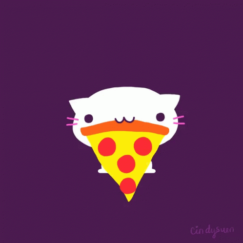 Cat Pizza GIF - Cat Pizza Mustache GIFs