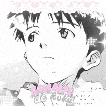 a black and white drawing of a boy with a helmet and the words sakura de roku below him