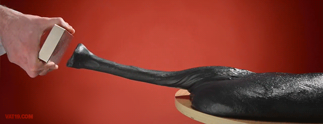 Watch A 100-pound Magnetic Putty Blob Come Alive Like An Alien Monster GIF - GIFs