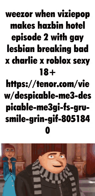 weezer when viziepop makes hazbin hotel episode 2 with gay lesbian breaking bad x charlie x roblox sexy 18 +